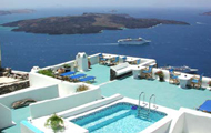 Greece,Greek Islands,Cyclades,Santorini,Firostefani,Vallas Traditional Apartments